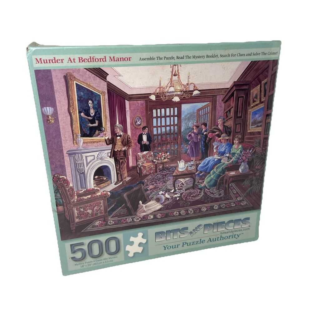 500 Piece Puzzle Murder at Bedford Manor Sealed